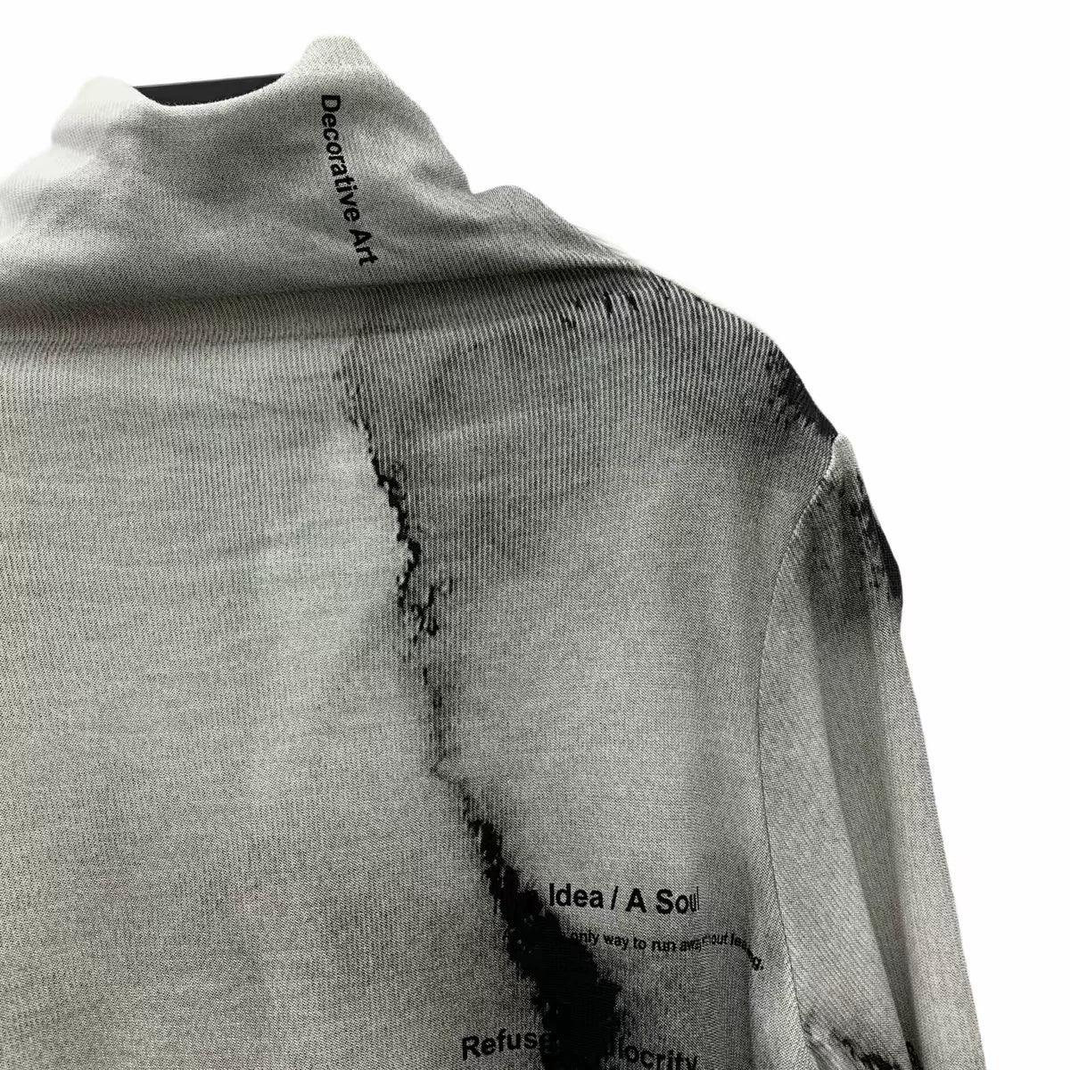 Ink-Dyed High Neck Top