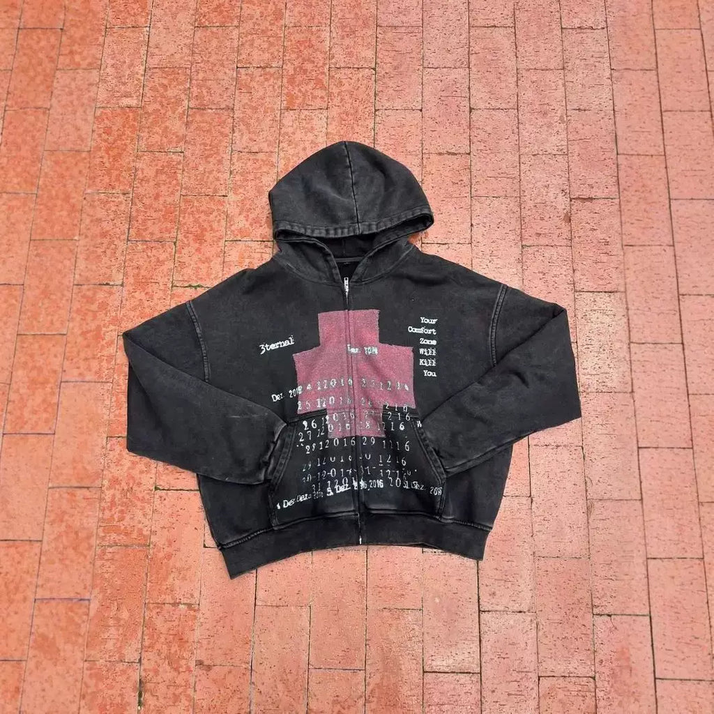 Cross Patch Pullover Hoodie