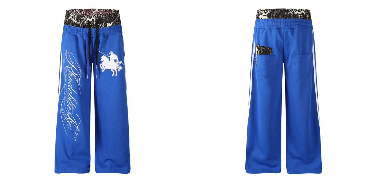 Leopard Panel Letter Sweatpants