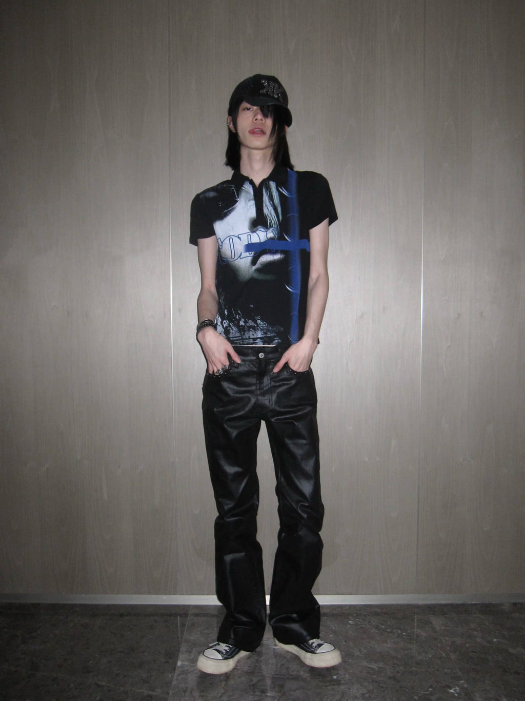 Portrait Print Polo Tee