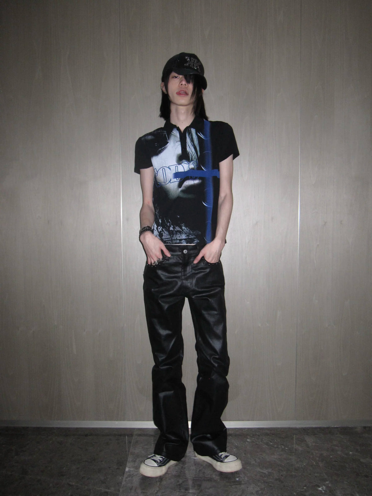 Portrait Print Polo Tee