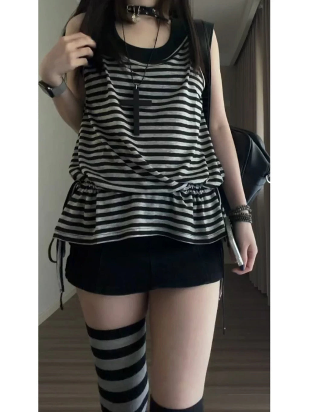Striped Cami & Cover-Up Set
