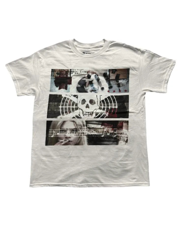Skull Collage Oversized Tee