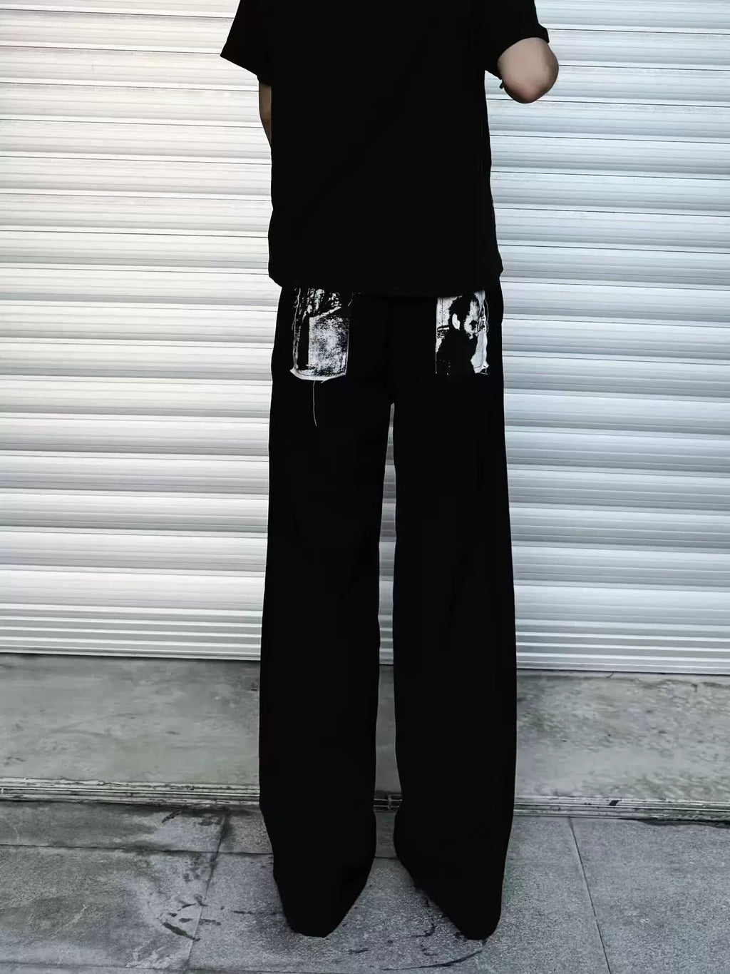 Portrait Patch Wide Jeans