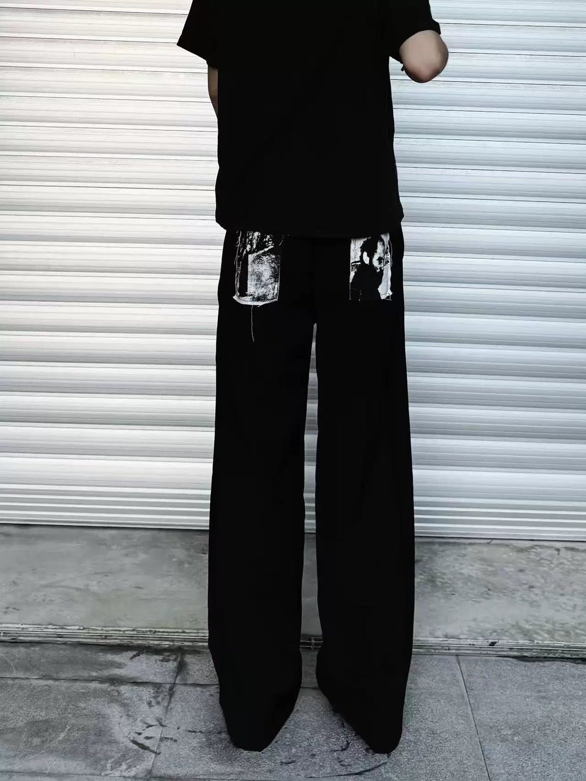 Portrait Patch Wide Jeans