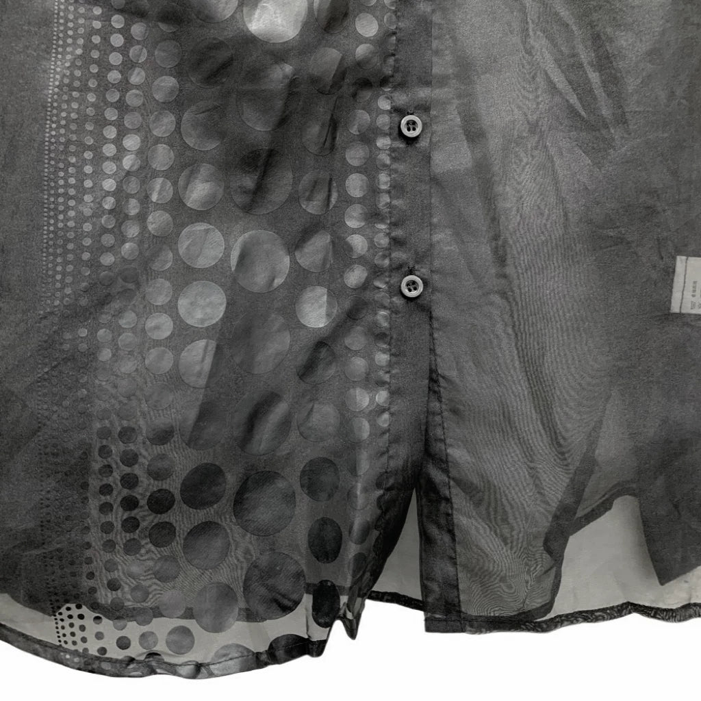 Sheer Organza Print Shirt