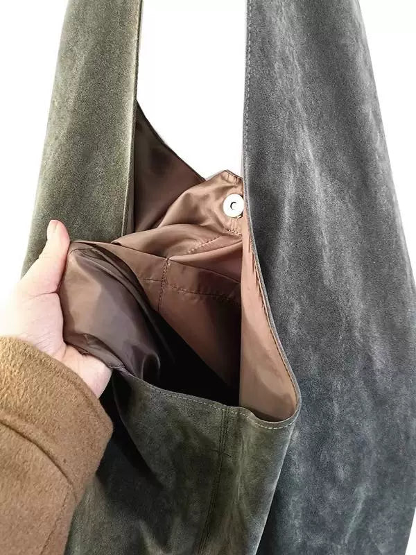 Velvet Slouch Shoulder Bag