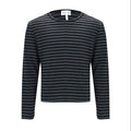 Grey Stripe Slim Long Sleeve