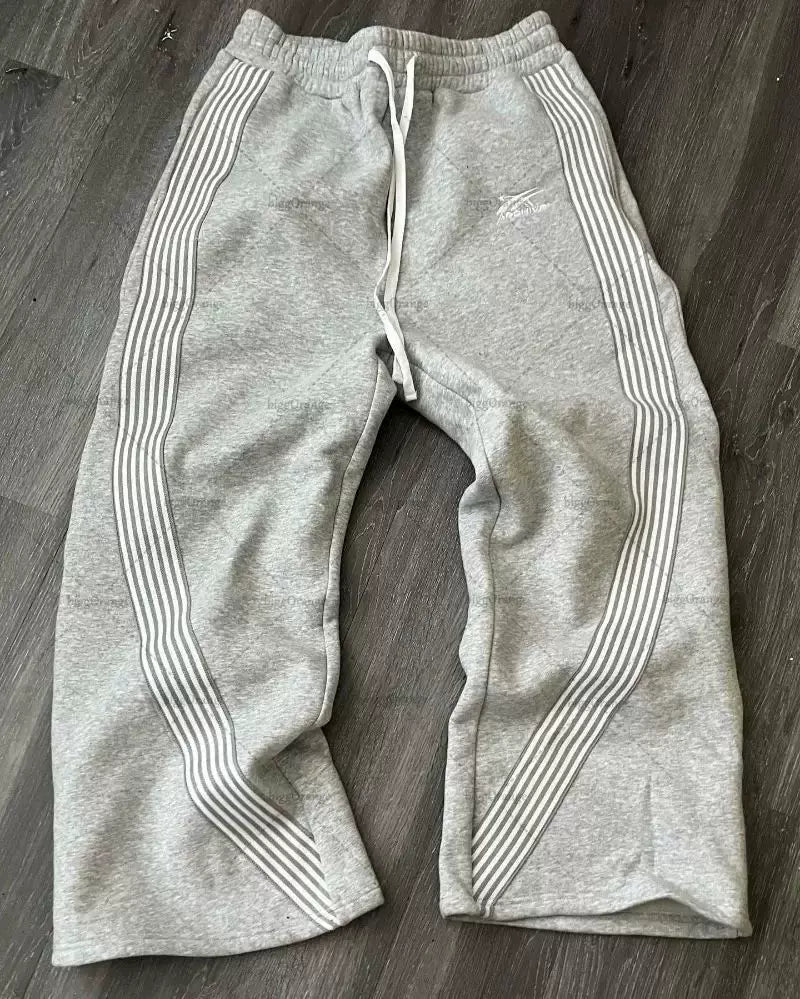 Side Stripe Wide Sweatpants