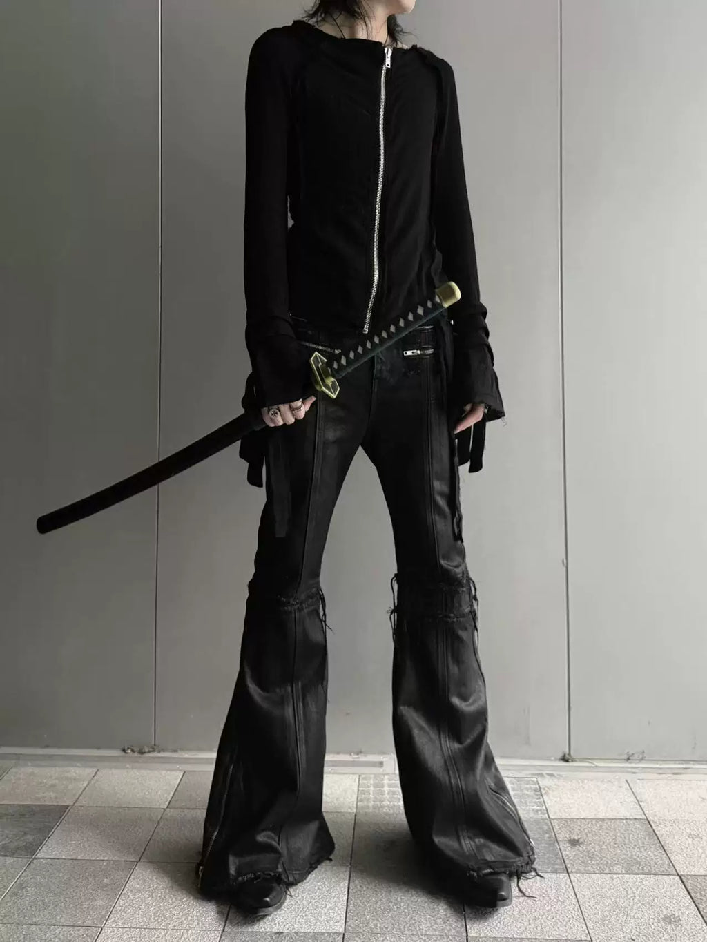 Reversible Tassel Zip Jacket