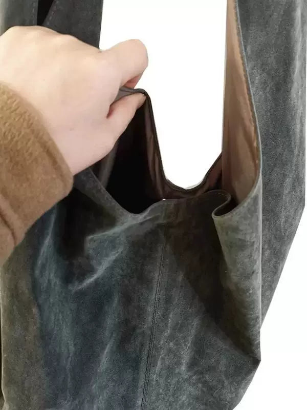 Velvet Slouch Shoulder Bag