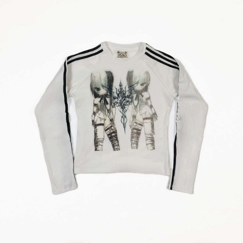 Twin Doll Print Long Sleeve