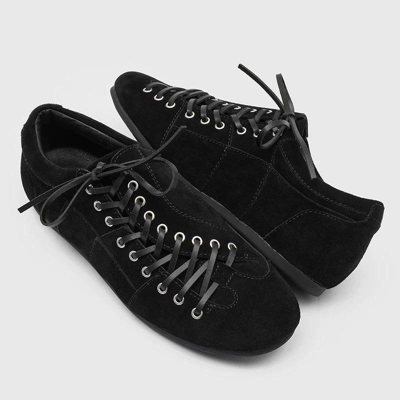 Suede Lace-Up Training Shoes