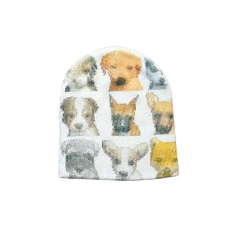 Printed Dopamine Knit Beanie