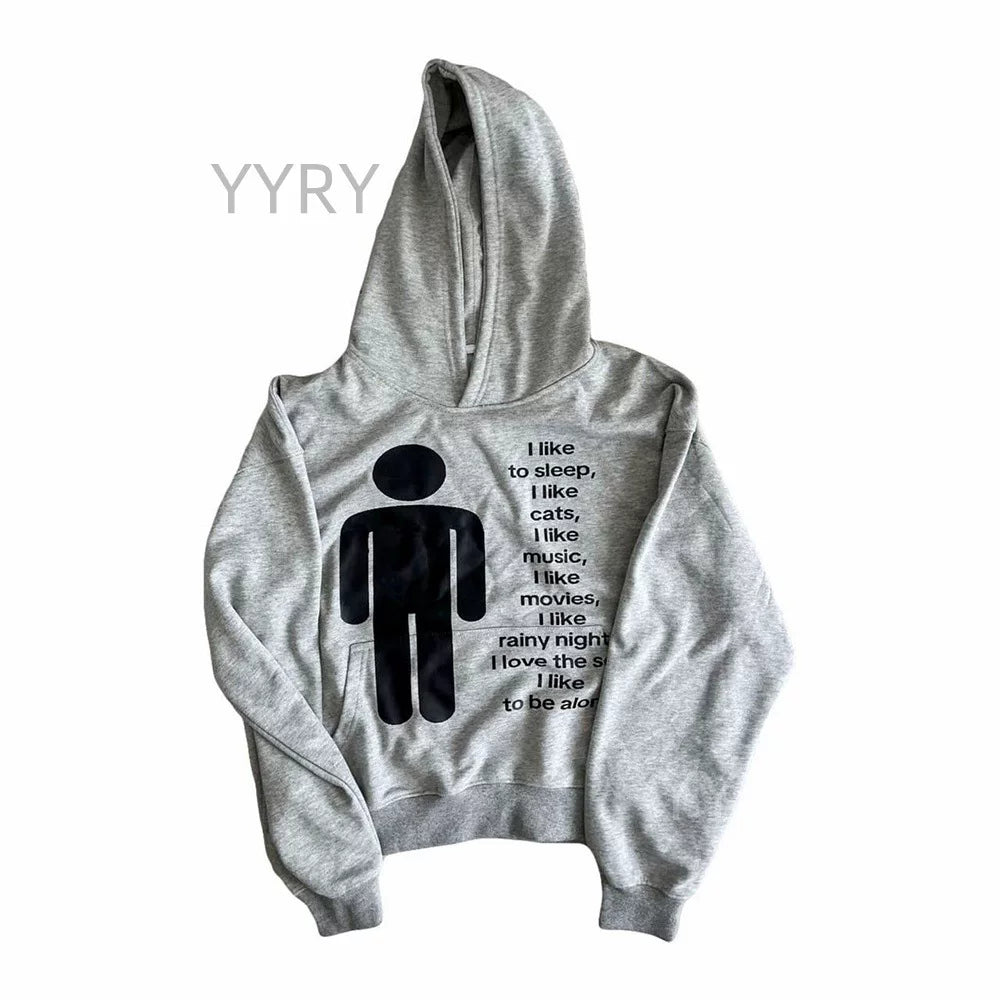 Graphic Print Cropped Hoodie