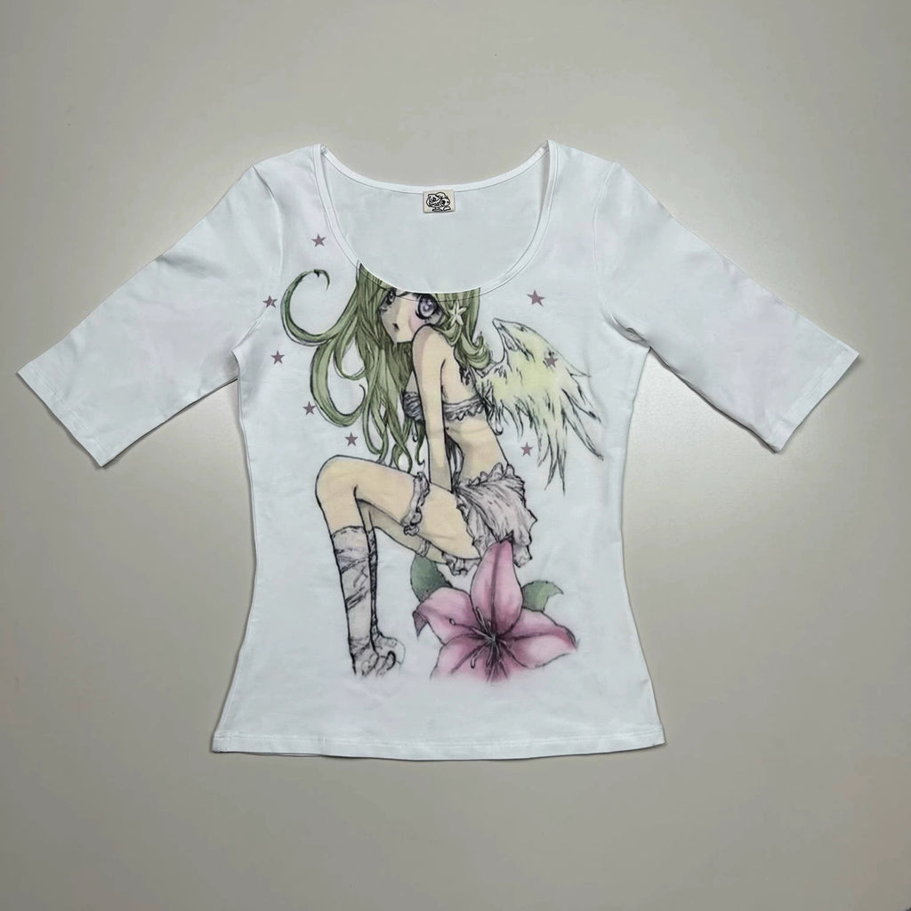 Petunia Girl Print Tee