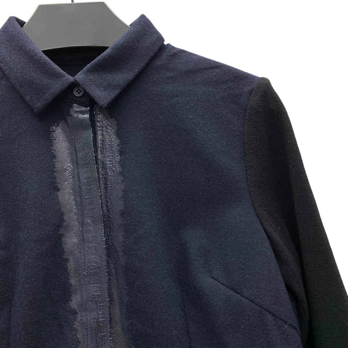 Raw Seam Wool Blend Shirt