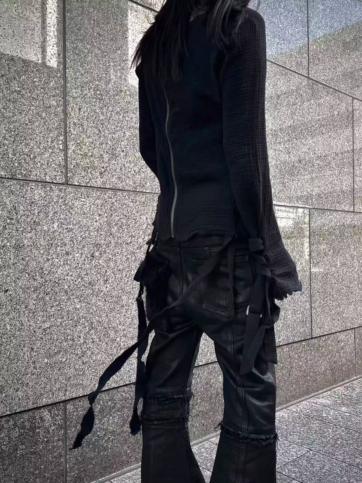 Reversible Tassel Zip Jacket