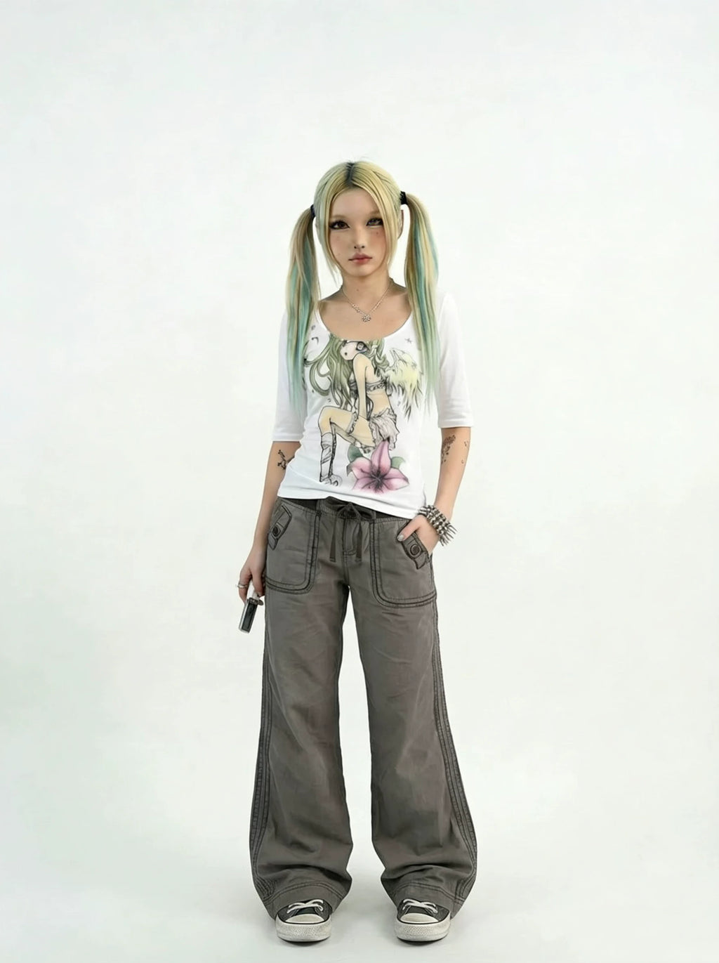Petunia Girl Print Tee