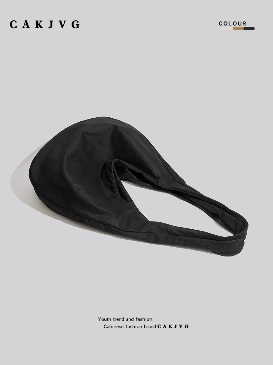 Black Canvas Slouch Tote