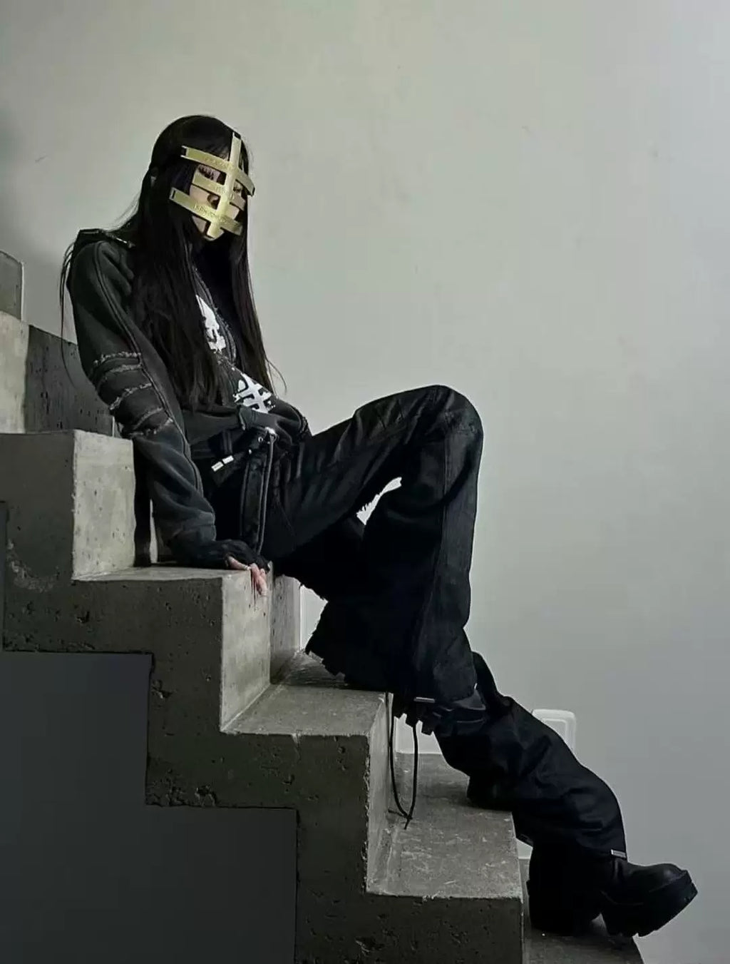 Evil Era Waxed Flare Jeans