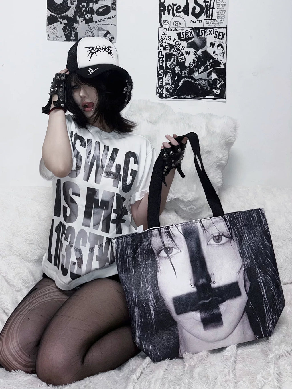 Inverted Cross Portrait Tote