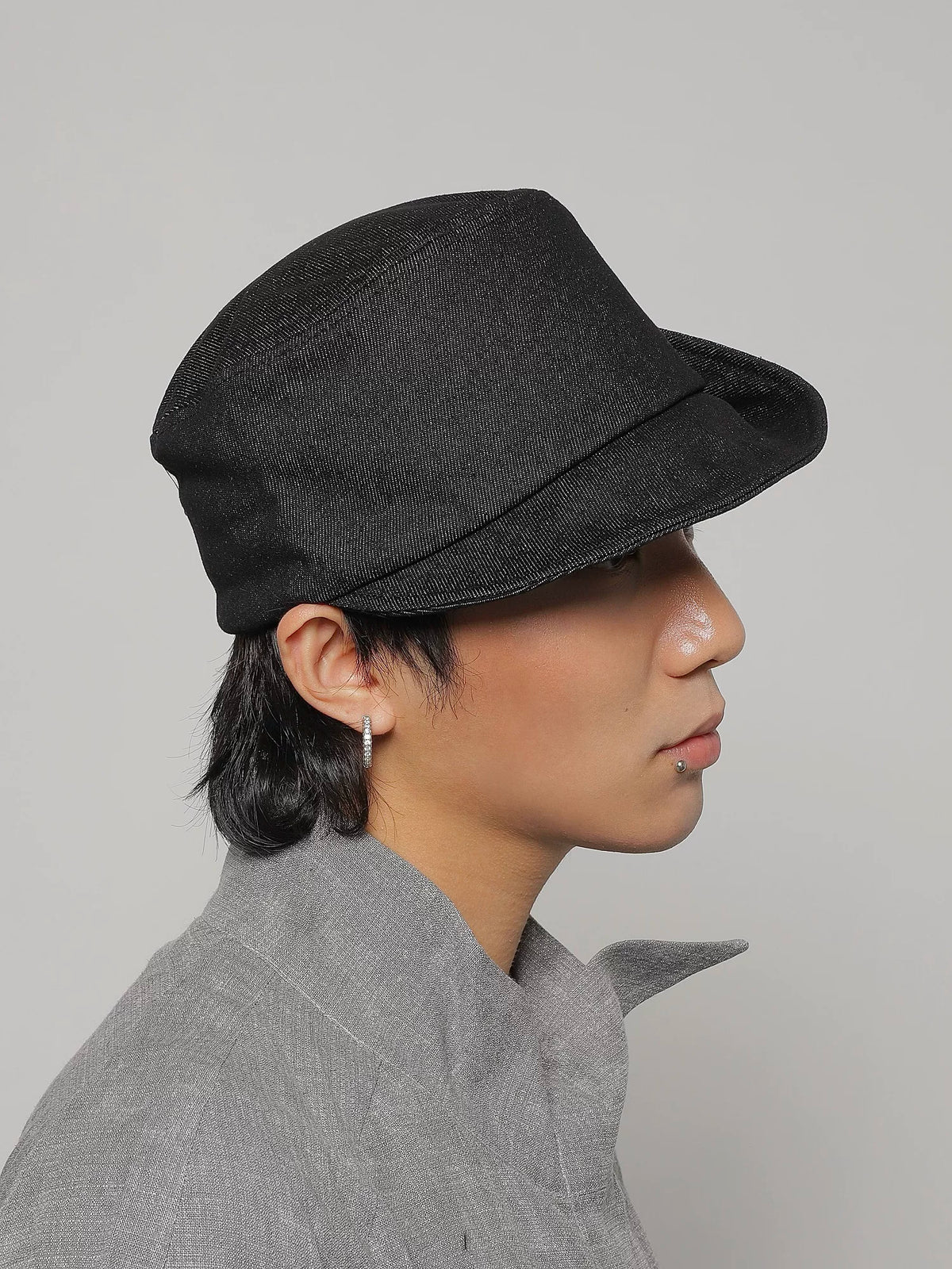Foldable Brim Denim Cap