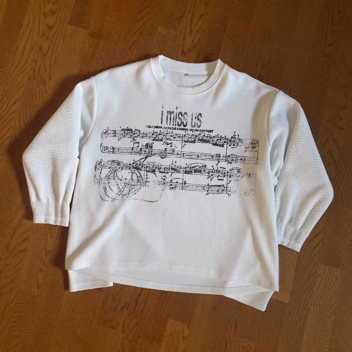 Music Sheet Print Long Sleeve
