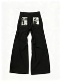 Portrait Patch Wide Jeans