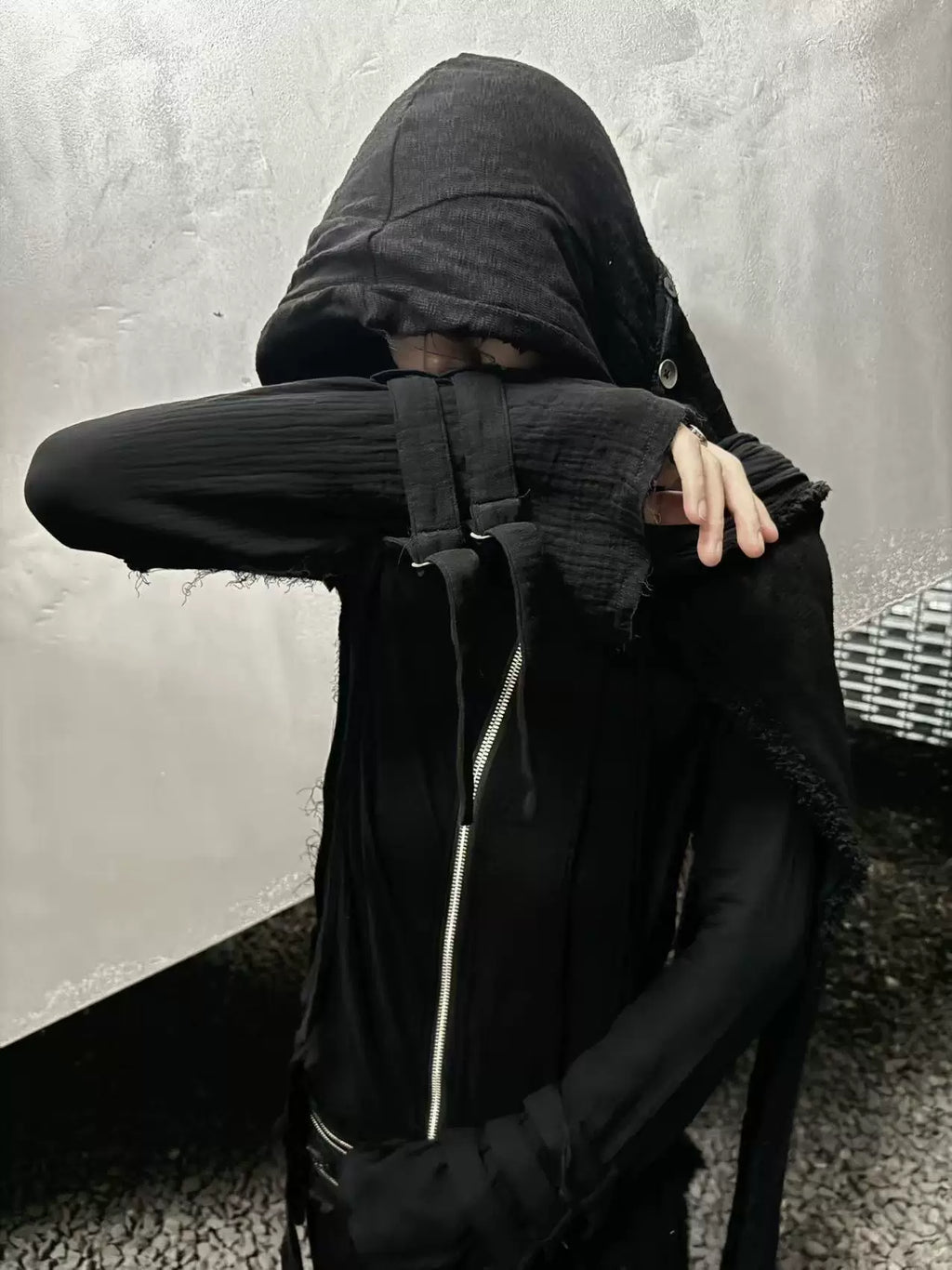 Reversible Tassel Zip Jacket