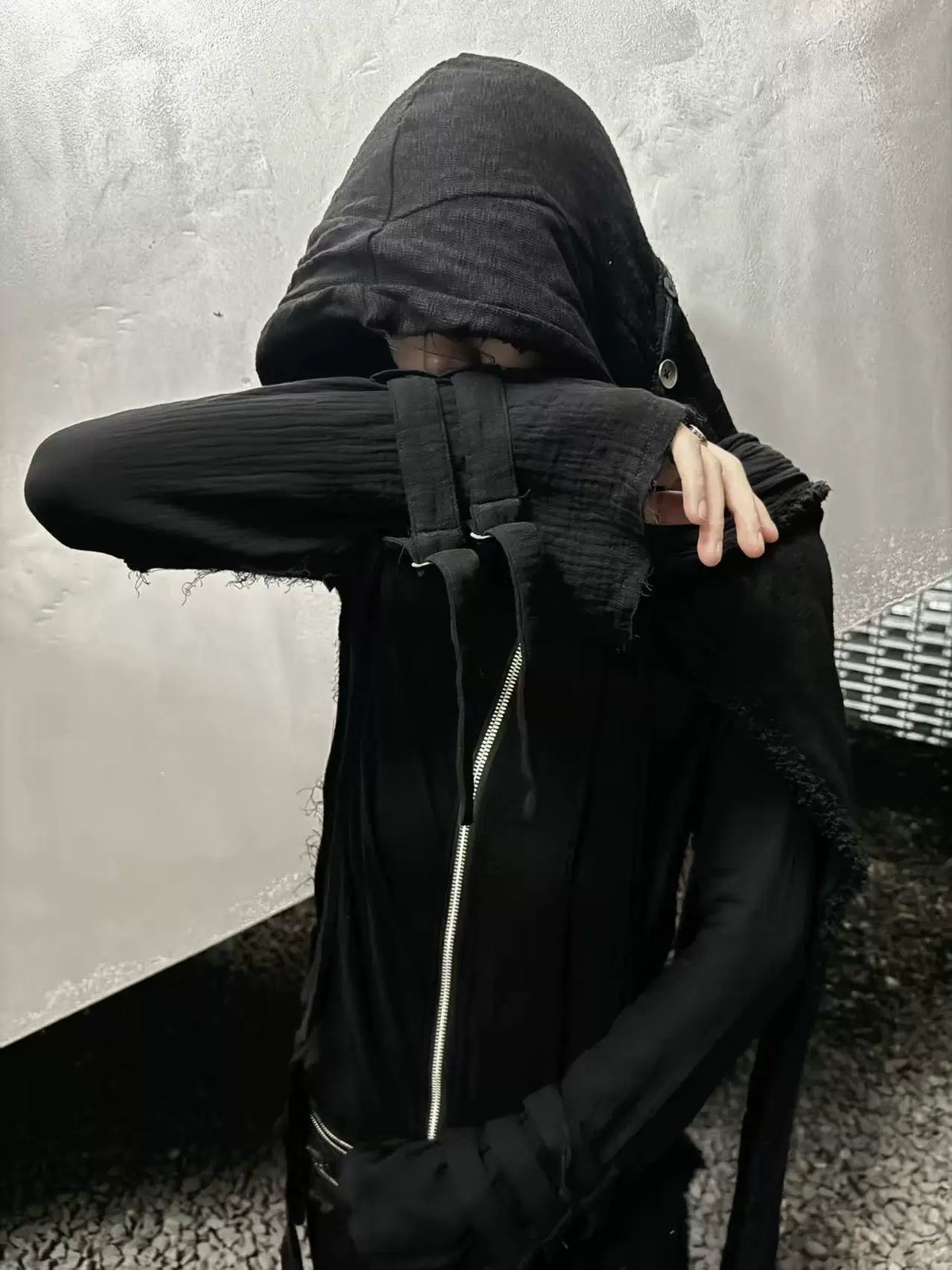 Reversible Tassel Zip Jacket