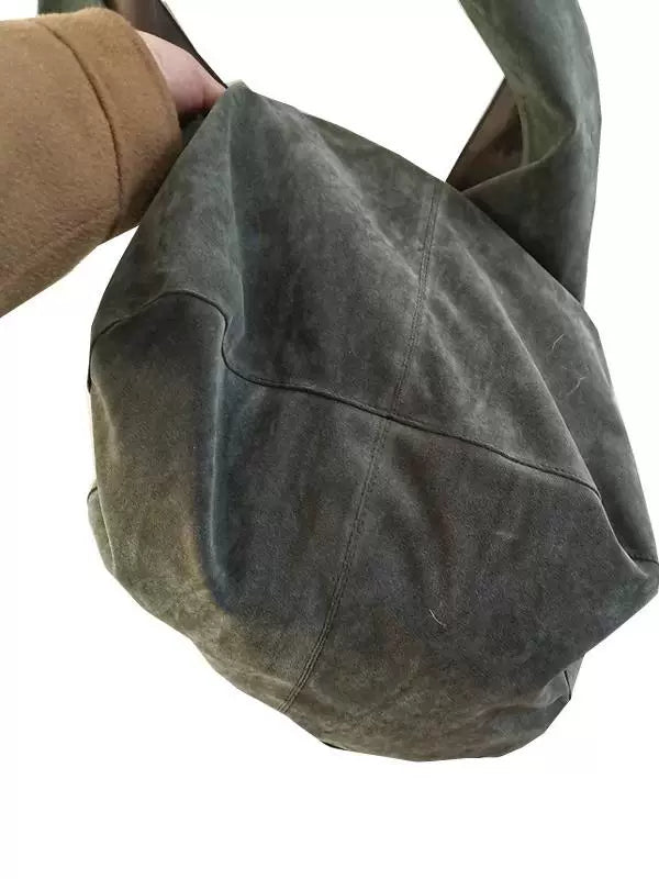 Velvet Slouch Shoulder Bag