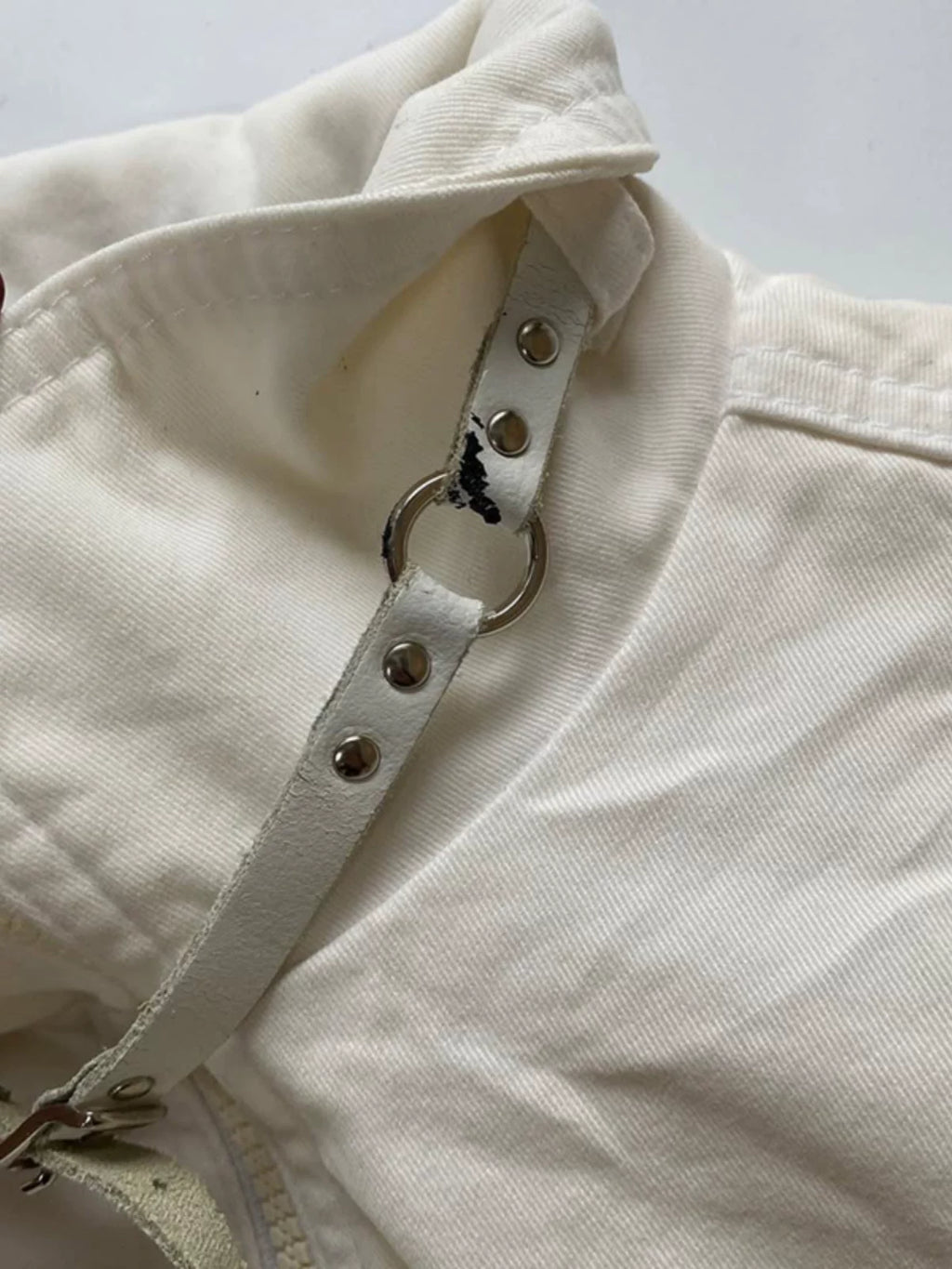 Apricot Belted Stand Collar Jacket