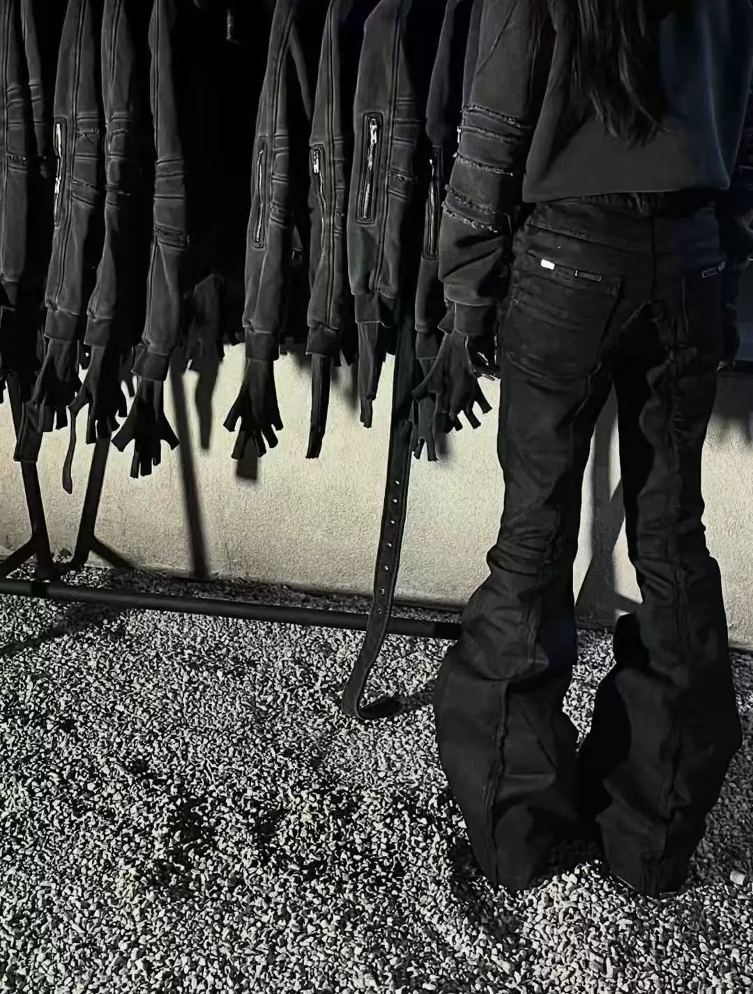 Evil Era Waxed Flare Jeans