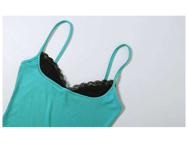 Lace Trim Layered Cami
