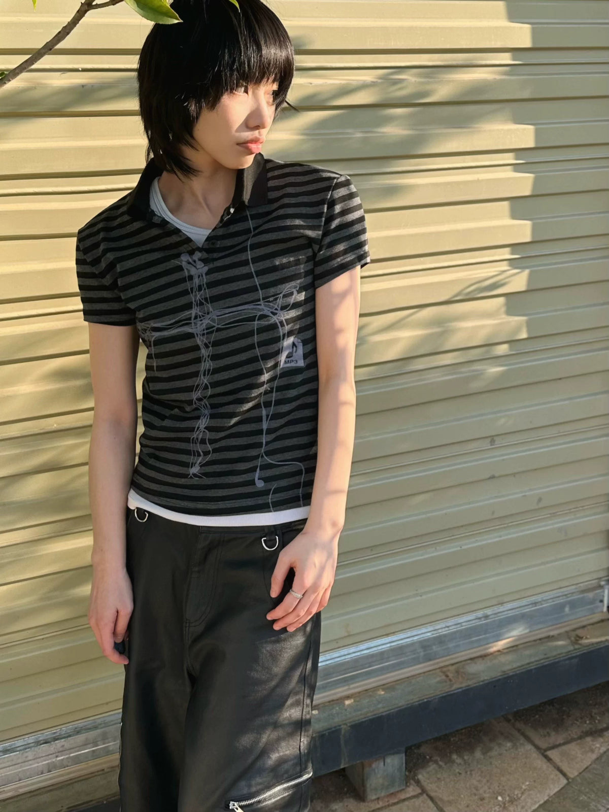 Cross Stitch Striped Polo