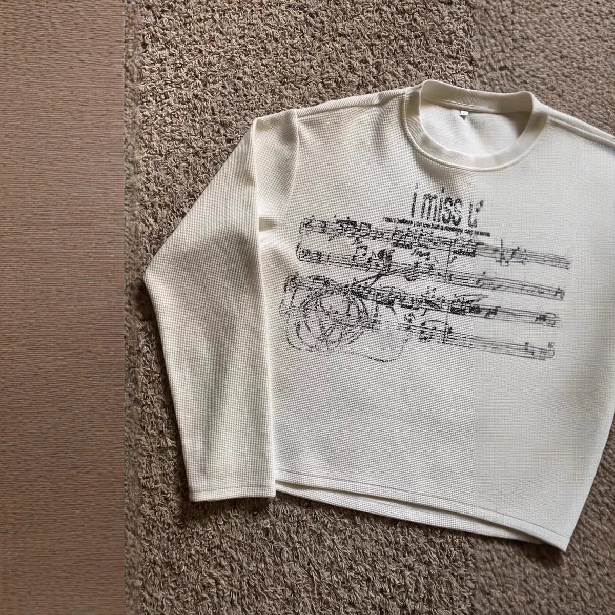 Music Sheet Print Long Sleeve