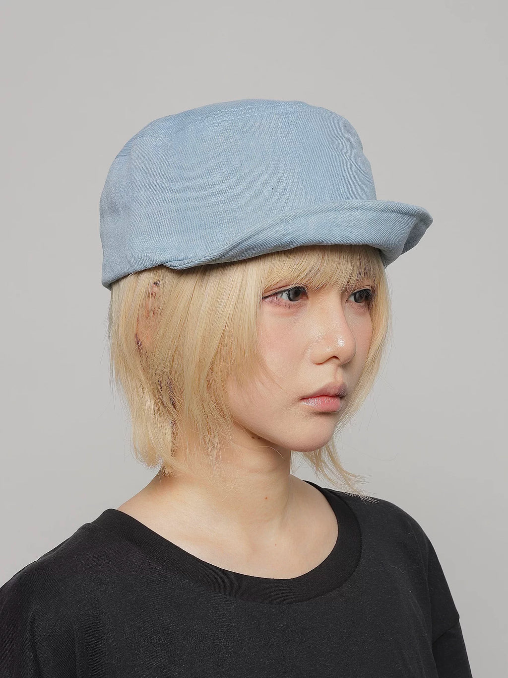 Foldable Brim Denim Cap