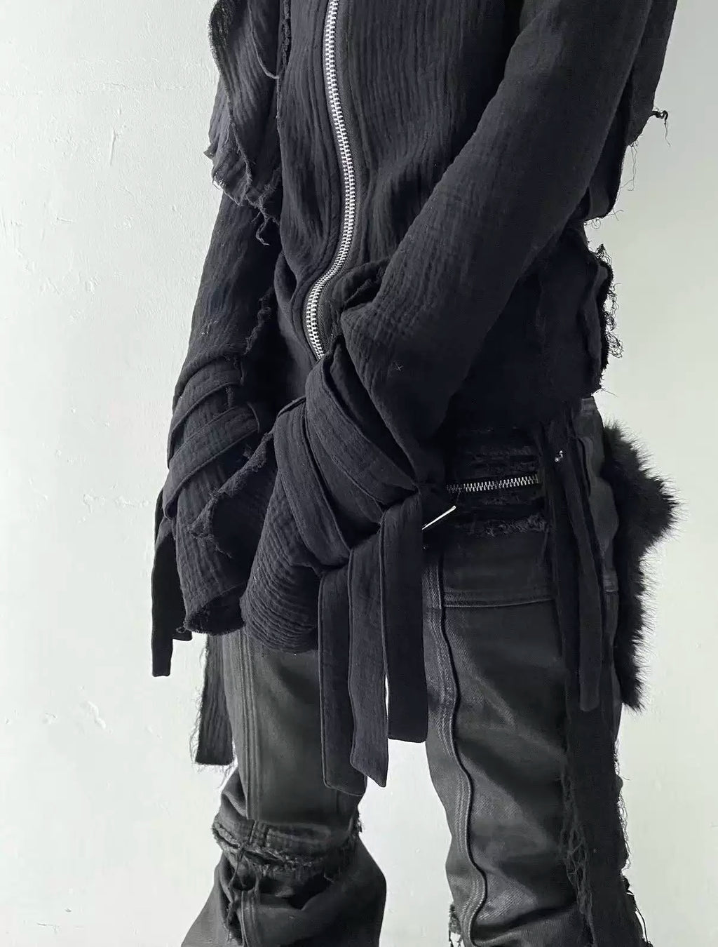 Reversible Tassel Zip Jacket