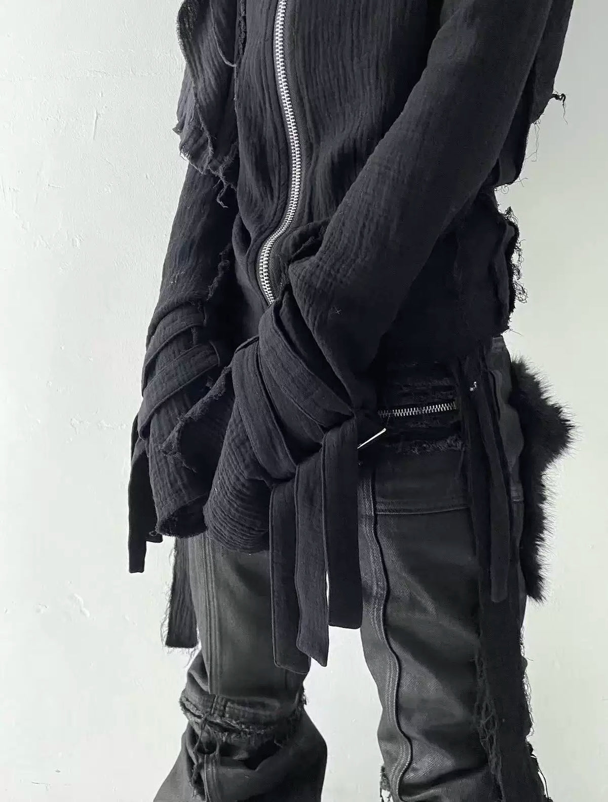 Reversible Tassel Zip Jacket
