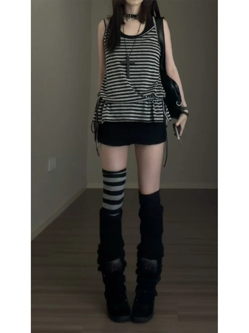 Striped Cami & Cover-Up Set