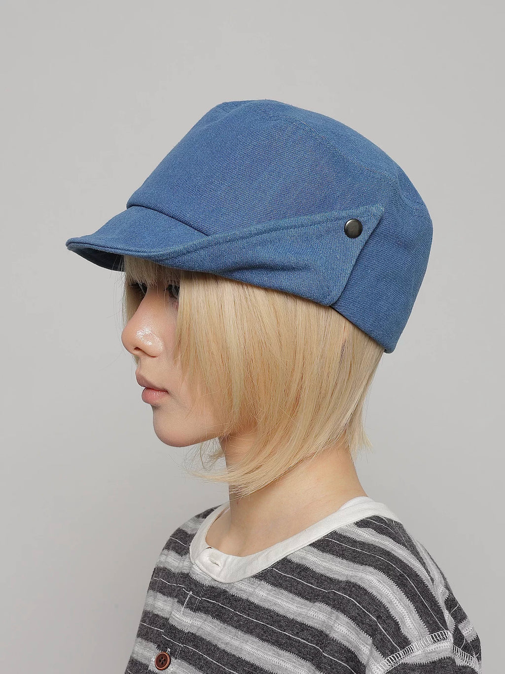 Foldable Brim Denim Cap