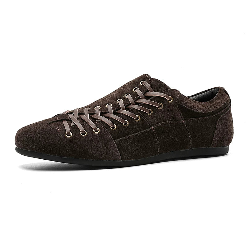 Suede Lace-Up Training Shoes