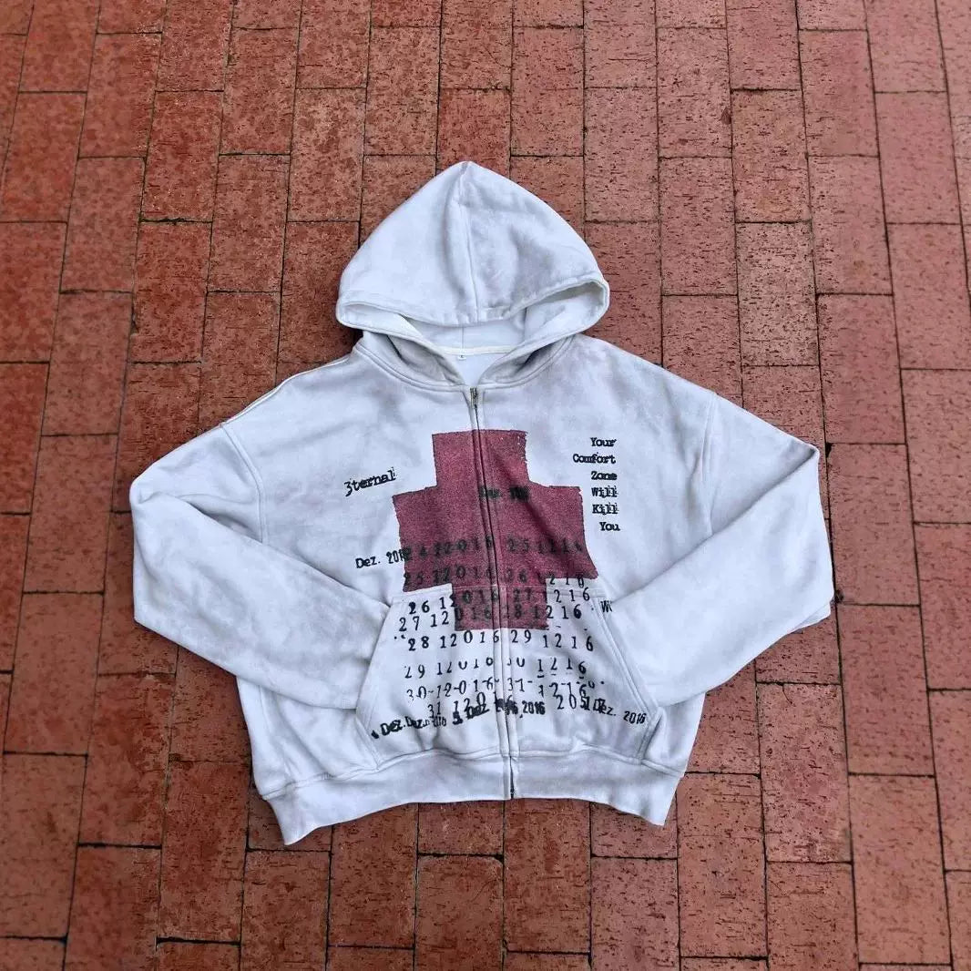 Cross Patch Pullover Hoodie