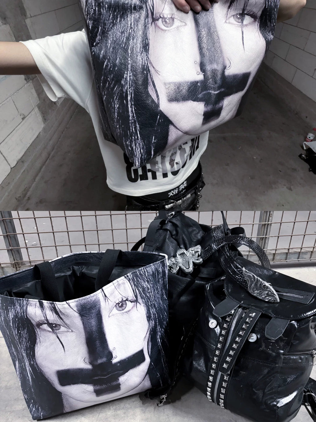 Inverted Cross Portrait Tote