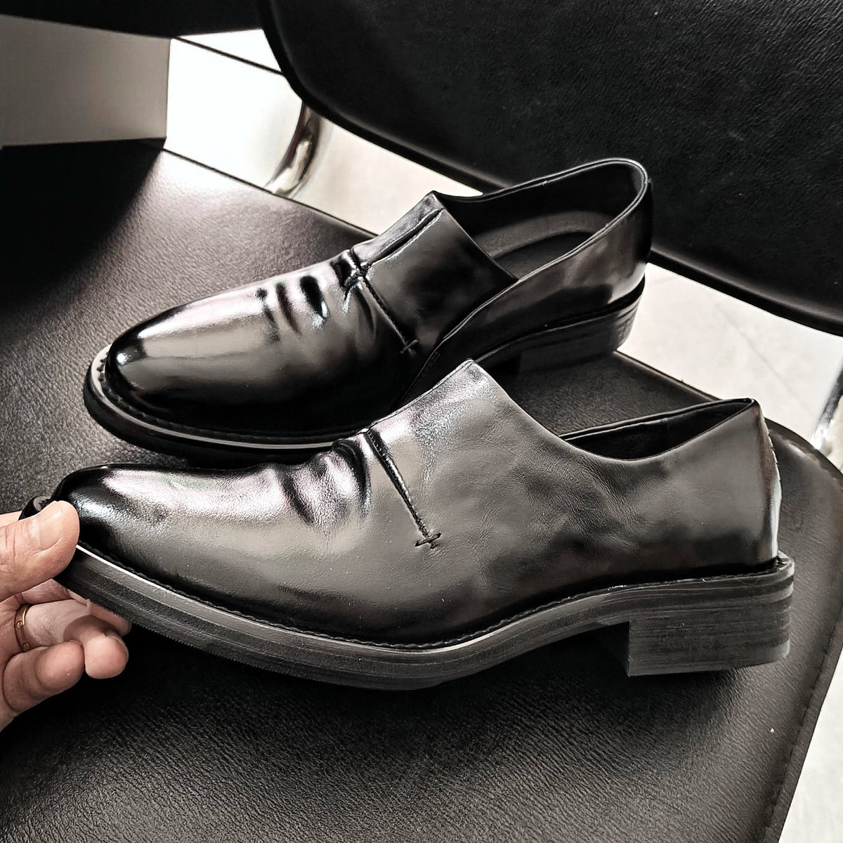Stitched Leather Loafers