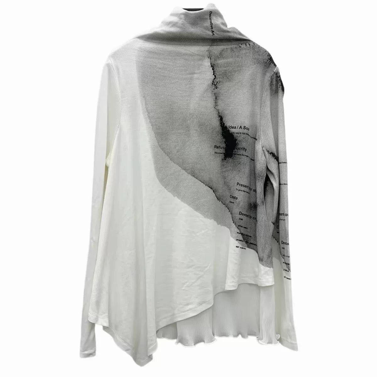 Ink-Dyed High Neck Top