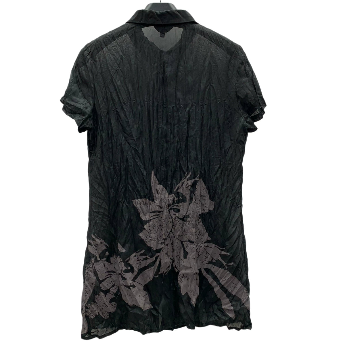 Crinkled Chiffon Floral Shirt