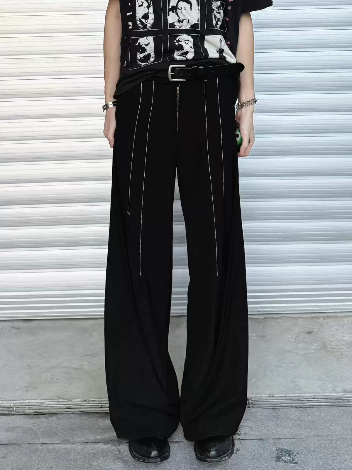 Portrait Patch Wide Jeans