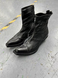 Patchwork Square Toe Wizard Boots
